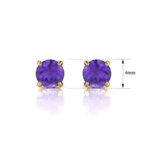 1 1/2 ct. t.w. Gemstone Stud Earrings 14K Gold