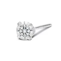 Lab Created 1/ ct. t.w. Lab Grown Diamond Stud Earrings In 14k Gold