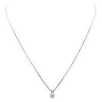 Lab Created 0.15 ct. t.w. Grown Diamond Solitaire Necklace 14k Gold With 18 inch Chain