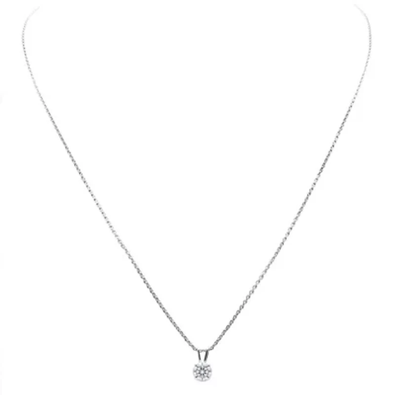 Lab Created 1/5 ct. t.w. Grown Diamond Solitaire Necklace Gold With 18 Inch Chain