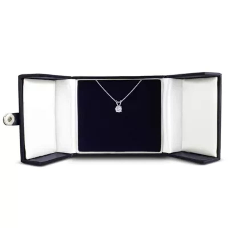 Lab Created ct. t.w. Grown Diamond Solitaire Necklace 14k Gold With 18 inch Chain