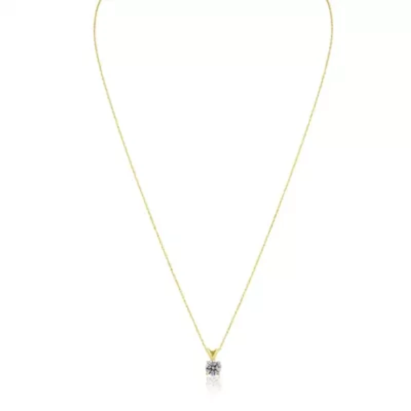 Lab Created 1/4 ct. t.w. Grown Diamond Solitaire Necklace 14k Gold With 18 Inch Chain