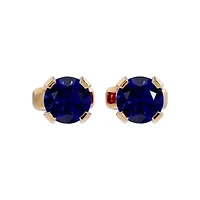 1/2 ct. t.w. Gemstone Stud Earrings Yellow Gold