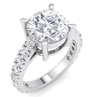 Lab Created Carat Grown Diamond Engagement Ring Sterling Silver