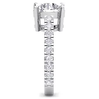 Lab Created Carat Grown Diamond Engagement Ring Sterling Silver