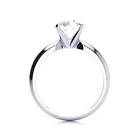 Lab Created Carat Grown Diamond Solitaire Ring Sterling Silver