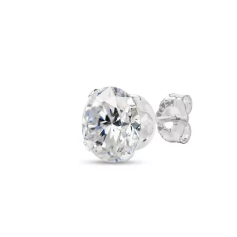 4 Carat Moissanite Stud Earrings Gold
