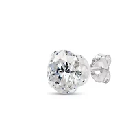 4 Carat Moissanite Stud Earrings Gold