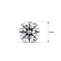 4 Carat Moissanite Stud Earrings Gold