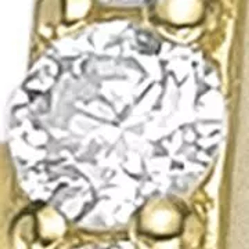 Lab Created 18k Gold Plated Sterling Silver 1/10 ct. t.w. Grown Diamond Oval Ring
