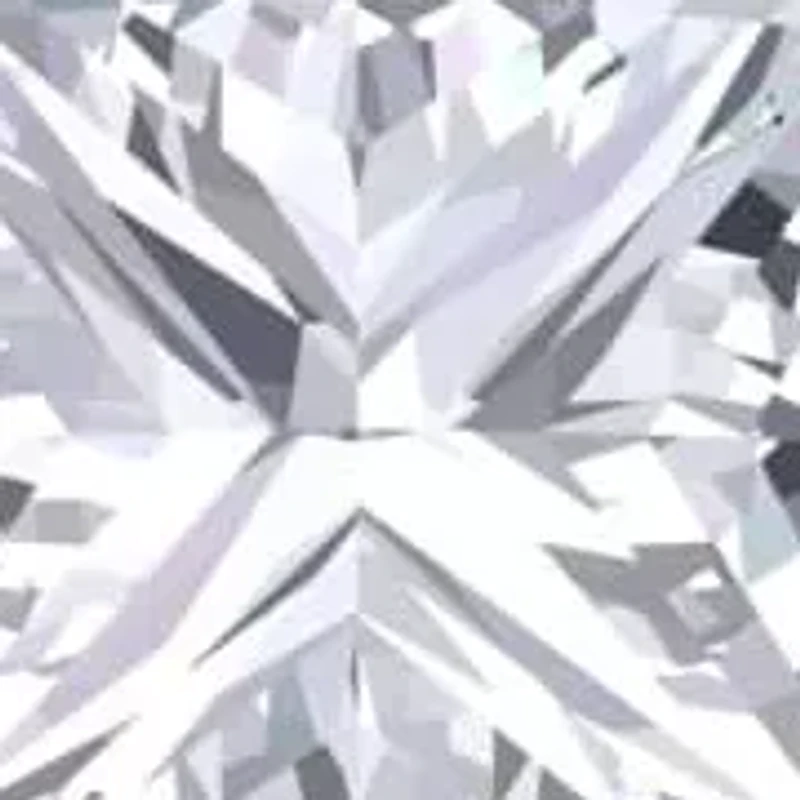 Lab Created Carat Princess Cut Grown Diamond Solitaire Necklace Available Sterling Silver and Yellow Gold