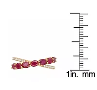 10K Gold Ruby and 1/10 ct. t.w. Diamond Ring