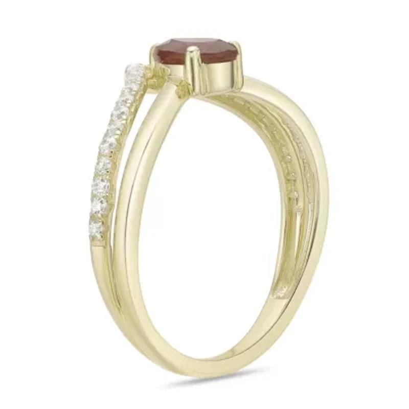 10K Gold Ruby and 1/5 ct. t.w. Diamond Ring