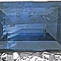 10K White Gold Sapphire and 1/6 ct. t.w. Diamond Ring