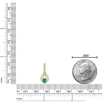 10K Gold Ruby and 1/5 ct. t.w. Diamond Pendant Necklace