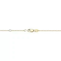 10K Gold Emerald and 1/5 ct. t.w. Diamond Pendant Necklace