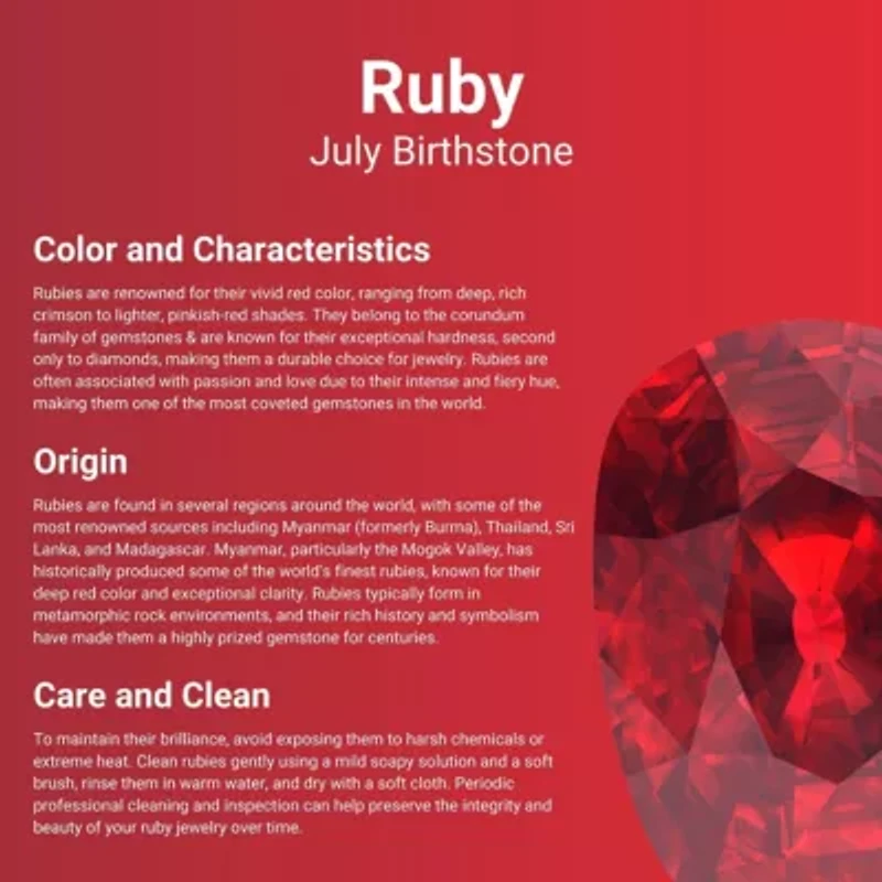 10K Gold Ruby and 1/5 ct. t.w. Diamond Pendant Necklace