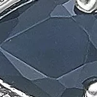 10K White Gold Sapphire and 1/5 ct. t.w. Diamond Pendant Necklace