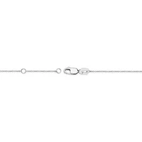 10K White Gold Sapphire and 1/5 ct. t.w. Diamond Pendant Necklace