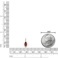 10K Gold Ruby and 1/10 ct. t.w. Diamond Pendant Necklace