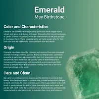 10K Gold Emerald and 1/8 ct. t.w. Diamond Pendant Necklace