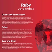 10K Gold Ruby and 1/8 ct. t.w. Diamond Pendant Necklace