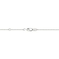 10K White Gold Sapphire and 1/8 ct. t.w. Diamond Pendant Necklace