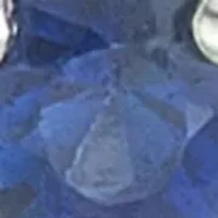 10K White Gold Sapphire and Diamond Accent Hoop Earrings