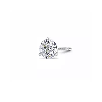 Lab Created Mens Carat Lab Grown Diamond Martini Stud Earring In Sterling Silver