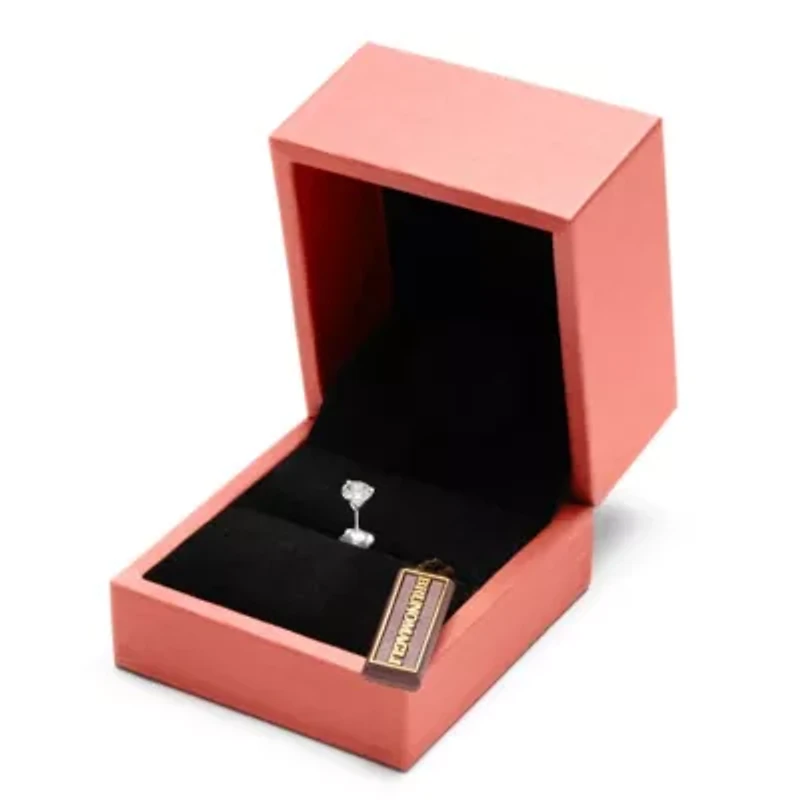 Lab Created Mens Carat Lab Grown Diamond Martini Stud Earring In Sterling Silver