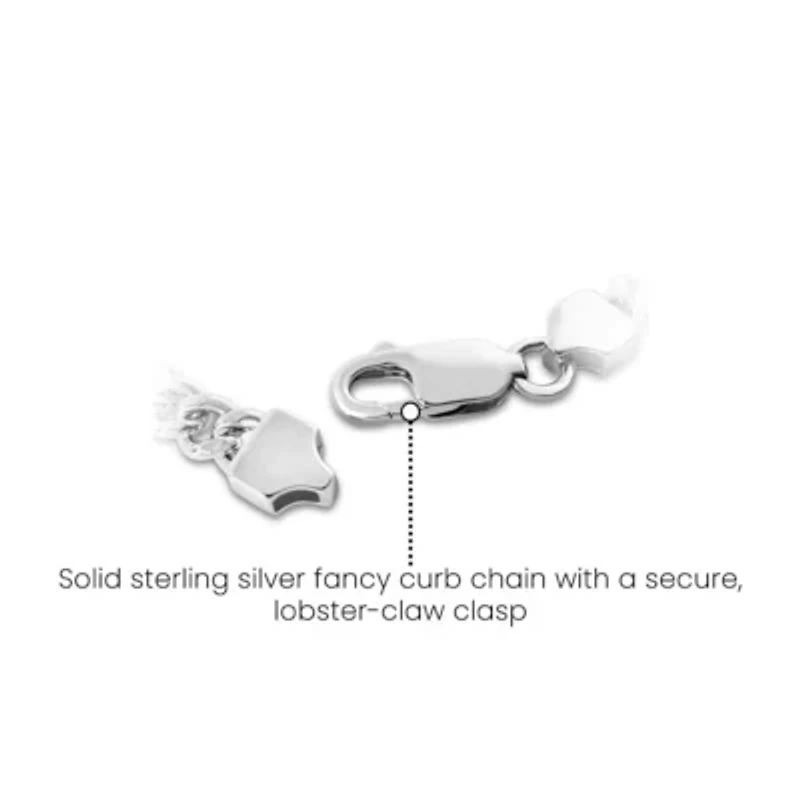 Lab Created Mens Domenico 1/2 Carat Lab Grown Diamond Bracelet In Sterling Silver, 8 Inches