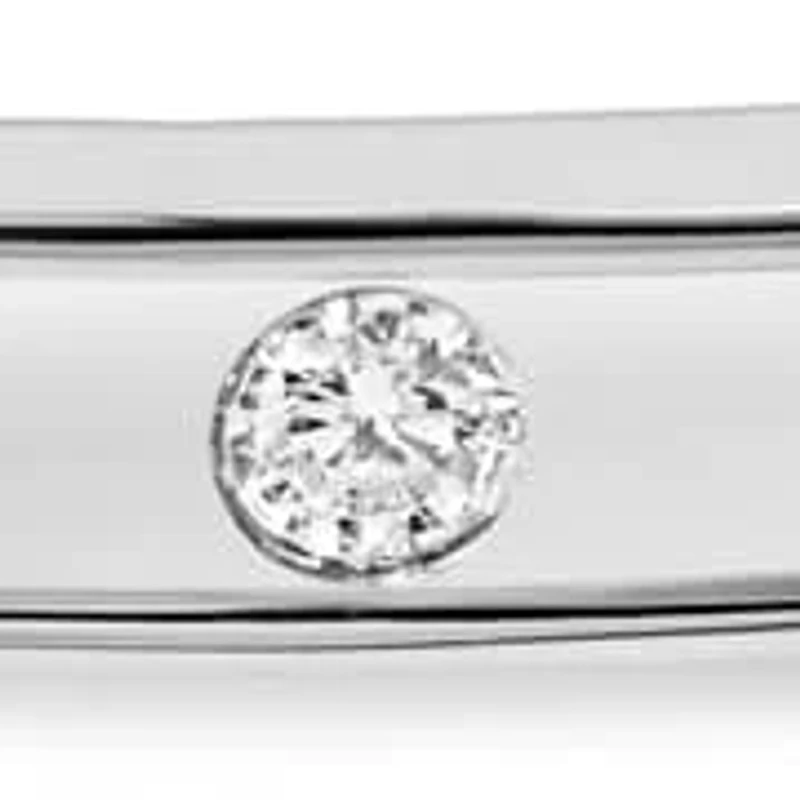 Lab Created Mens Carlo 1/10 Carat Lab Grown Diamond Bracelet In Sterling Silver, 8 Inches