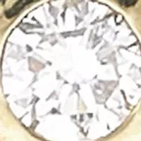 Lab Created 18k Gold Plated Sterling Silver Lab Grown Diamond Accent Dangling Pendant Necklace