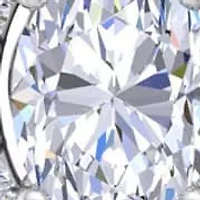 Lab Created 2 1/2 Carat Oval Shape Lab Grown Diamond Drop Earrings In Sterling Silver