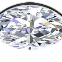 Lab Created 4 Carat Lab Grown Diamond Marquise Circle Necklace In Sterling Silver
