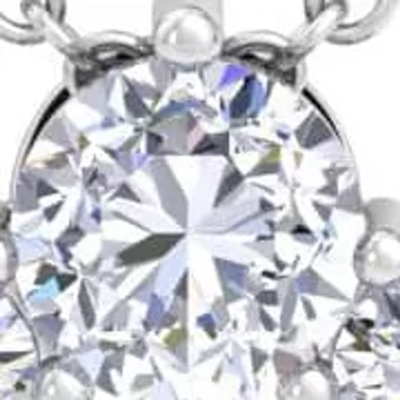 Lab Created 4 Carat Lab Grown Diamond Circle Necklace In Sterling Silver