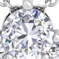 Lab Created 4 Carat Lab Grown Diamond Circle Necklace In Sterling Silver