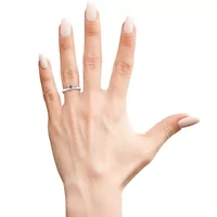 Lab Created Carat Grown Diamond Solitaire Ring Sterling Silver