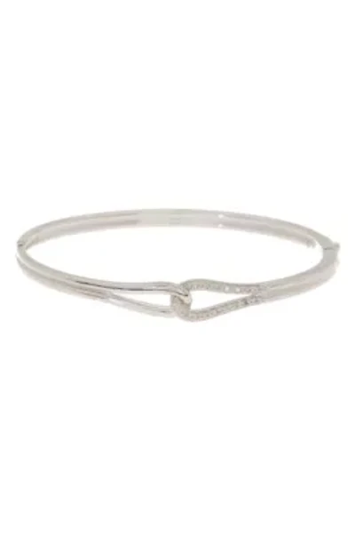 Meshmerise Sterling Silver with 18KT Vermeil Diamond Bangle