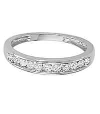 1/4 CTTW Channel Set Diamond Wedding Band 10KW