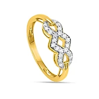 1/4 CTTW With White Diamond Fashion Ring 10KY