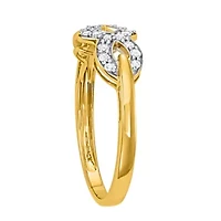 1/4 CTTW With White Diamond Fashion Ring 10KY