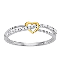 1/10 CTTW HEART BAND 925