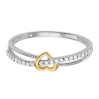 1/10 CTTW HEART BAND 925