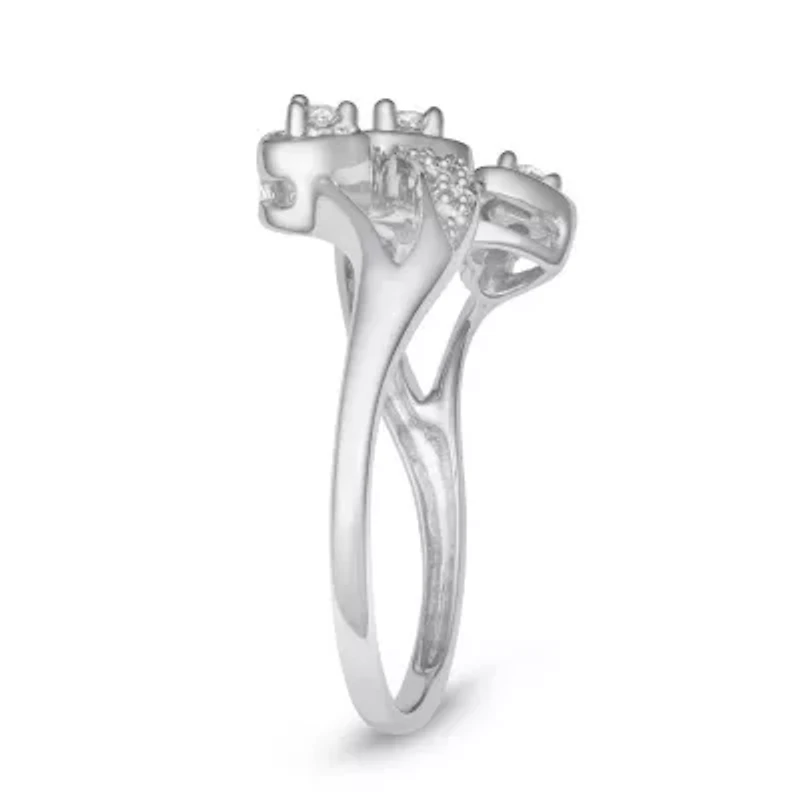 1/6 CTTW Heart Ring Sterling Silver
