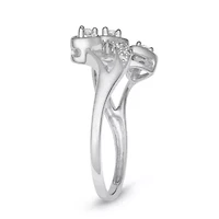 1/6 CTTW Heart Ring Sterling Silver