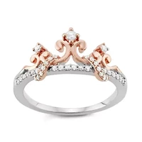 1/5 CTTW Diamond Tiara Ring Plated Rose Gold Over Sterling Silver