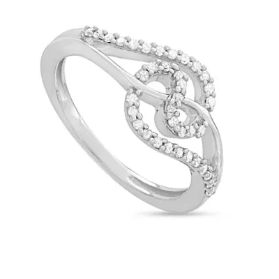 1/5 CTTW Fashion Diamond Ring Sterling Silver