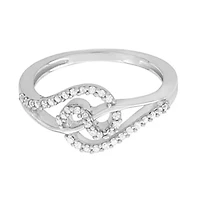 1/5 CTTW Fashion Diamond Ring Sterling Silver