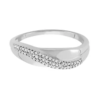 0.16 CTTW White Diamond Band 10KW